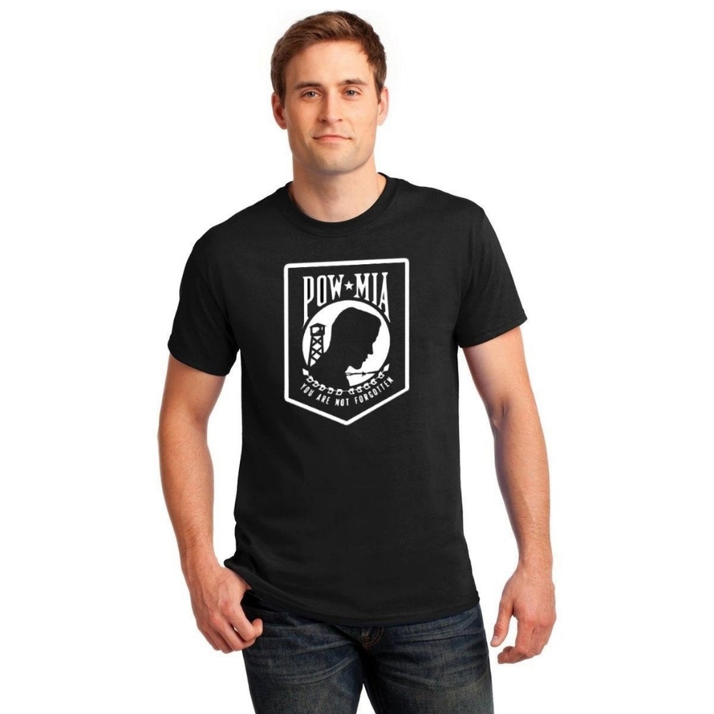POW MIA Gildan New 100% Cotton T-Shirt